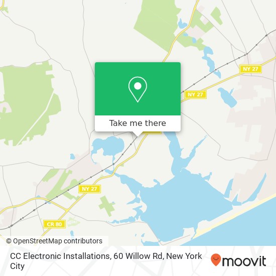 Mapa de CC Electronic Installations, 60 Willow Rd