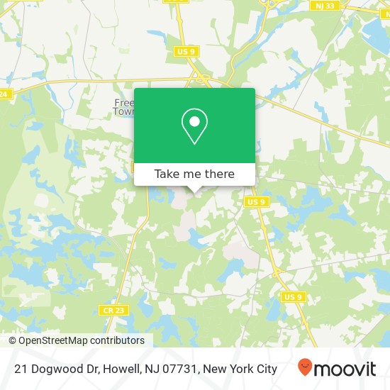 21 Dogwood Dr, Howell, NJ 07731 map