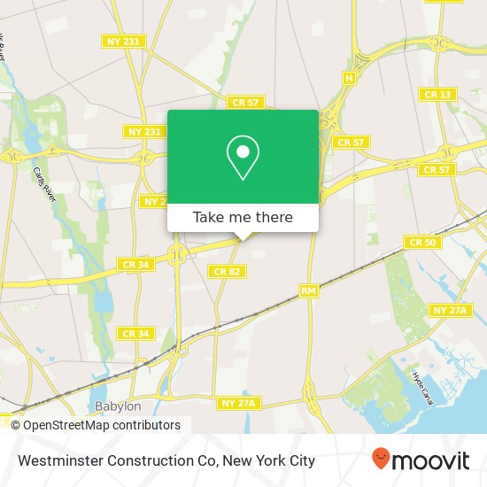 Mapa de Westminster Construction Co