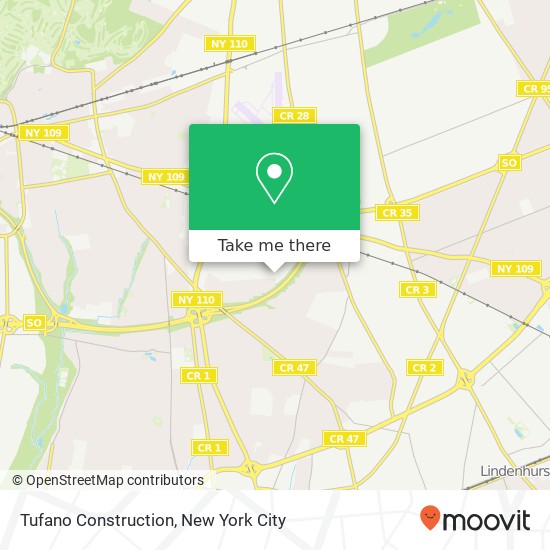 Tufano Construction map