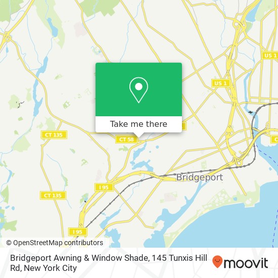 Mapa de Bridgeport Awning & Window Shade, 145 Tunxis Hill Rd