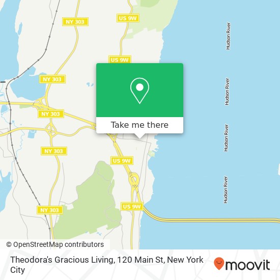 Mapa de Theodora's Gracious Living, 120 Main St