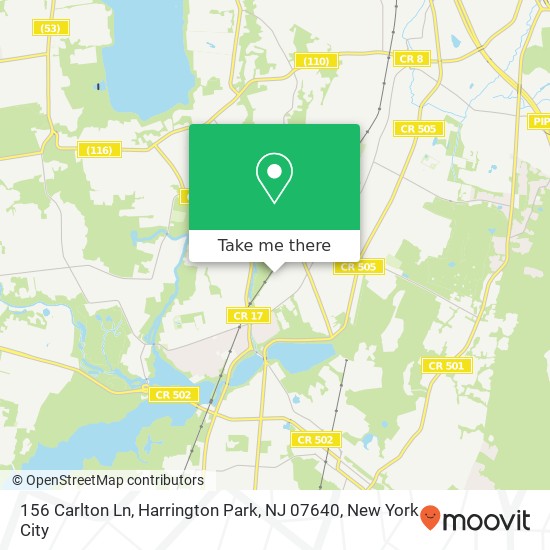 156 Carlton Ln, Harrington Park, NJ 07640 map