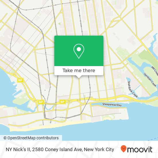 NY Nick's II, 2580 Coney Island Ave map