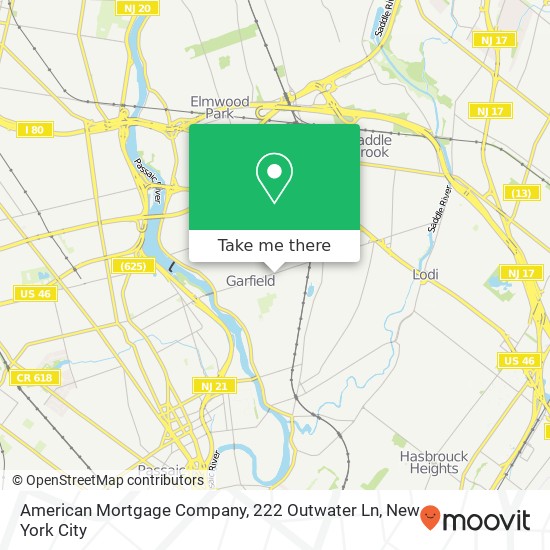 American Mortgage Company, 222 Outwater Ln map
