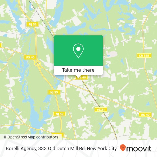 Mapa de Borelli Agency, 333 Old Dutch Mill Rd