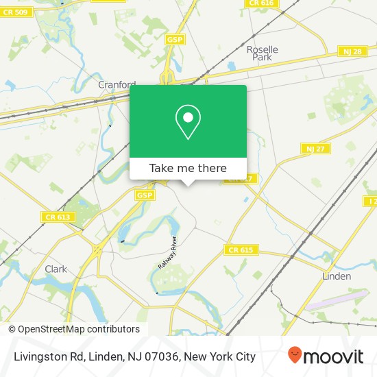 Livingston Rd, Linden, NJ 07036 map