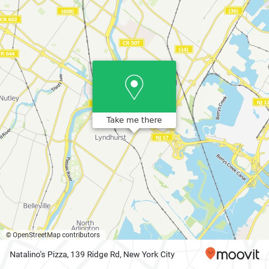 Natalino's Pizza, 139 Ridge Rd map