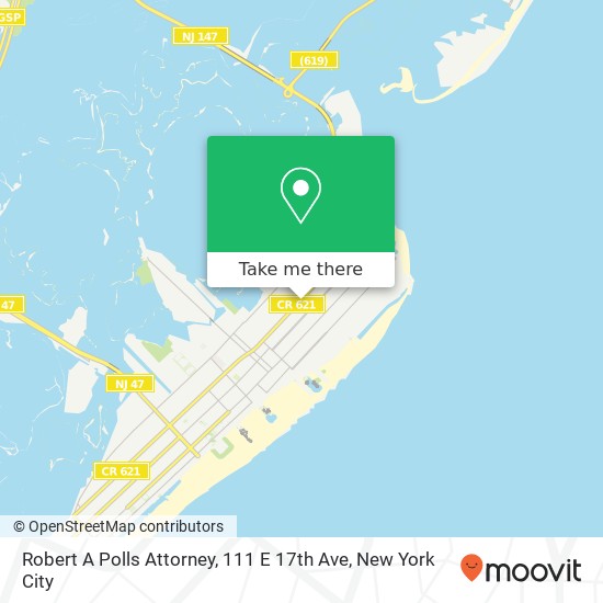 Robert A Polls Attorney, 111 E 17th Ave map