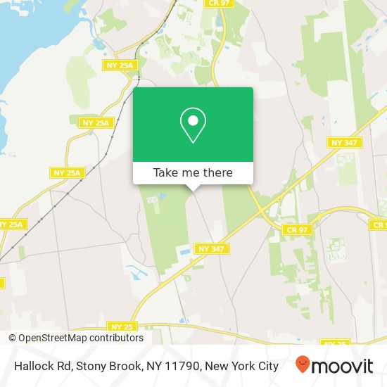 Mapa de Hallock Rd, Stony Brook, NY 11790