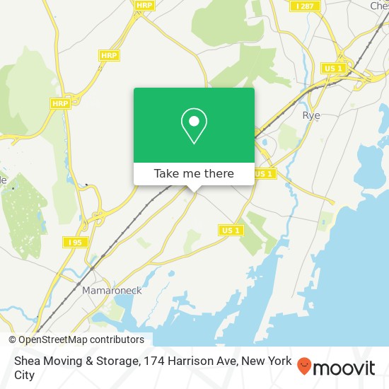 Shea Moving & Storage, 174 Harrison Ave map