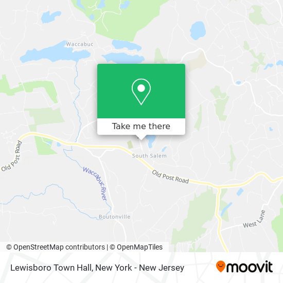 Lewisboro Town Hall map