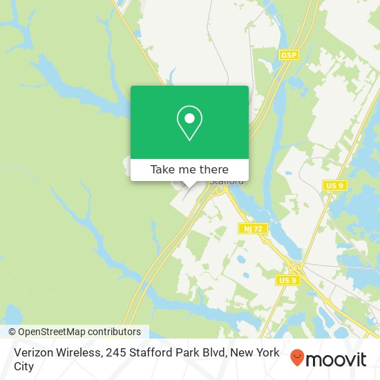Verizon Wireless, 245 Stafford Park Blvd map