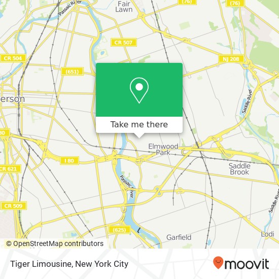 Mapa de Tiger Limousine