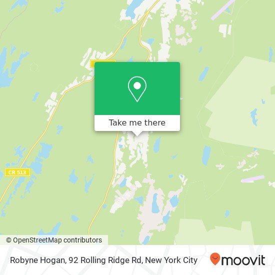 Mapa de Robyne Hogan, 92 Rolling Ridge Rd