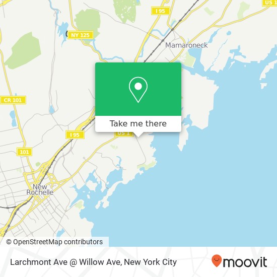 Mapa de Larchmont Ave @ Willow Ave