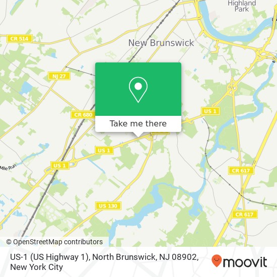US-1 (US Highway 1), North Brunswick, NJ 08902 map