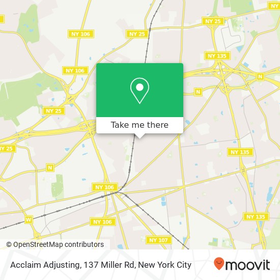 Mapa de Acclaim Adjusting, 137 Miller Rd