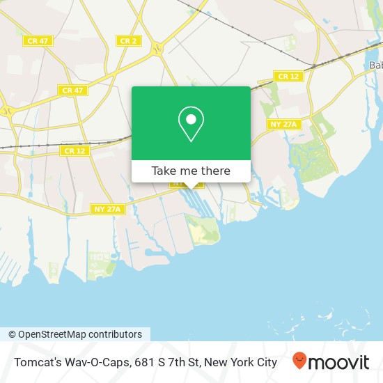 Mapa de Tomcat's Wav-O-Caps, 681 S 7th St