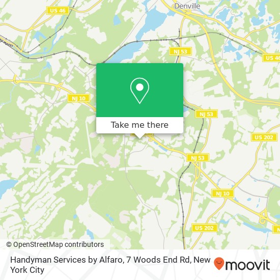 Handyman Services by Alfaro, 7 Woods End Rd map