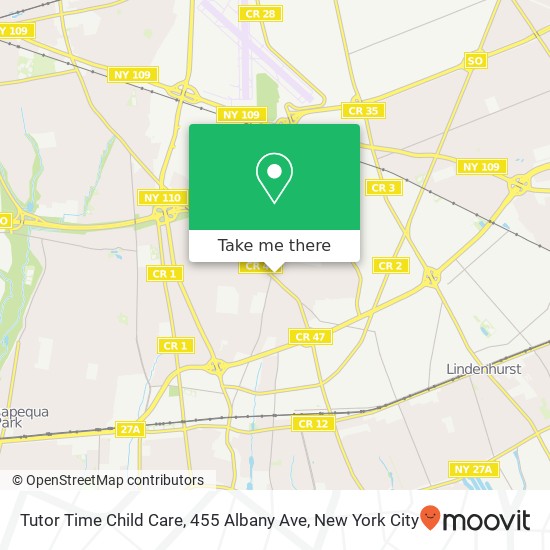 Mapa de Tutor Time Child Care, 455 Albany Ave