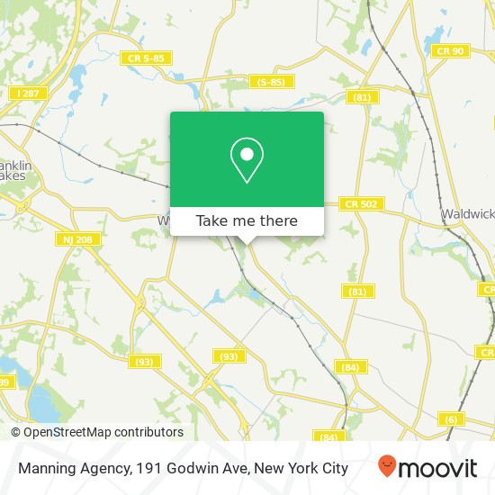 Mapa de Manning Agency, 191 Godwin Ave