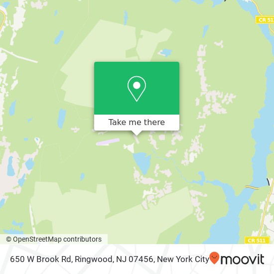 Mapa de 650 W Brook Rd, Ringwood, NJ 07456