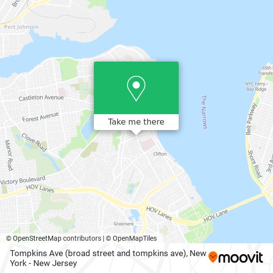 Tompkins Ave (broad street and tompkins ave) map