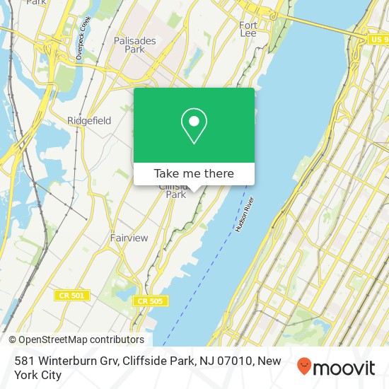 581 Winterburn Grv, Cliffside Park, NJ 07010 map