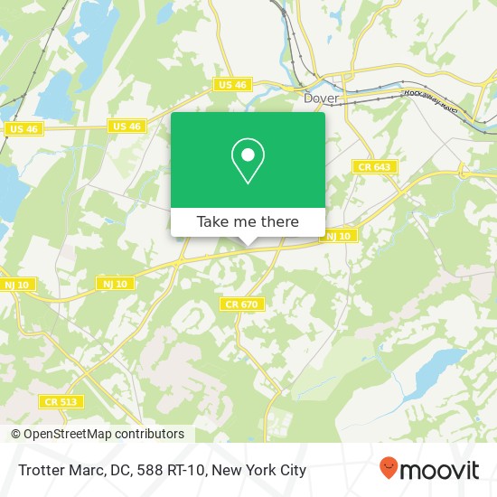 Mapa de Trotter Marc, DC, 588 RT-10