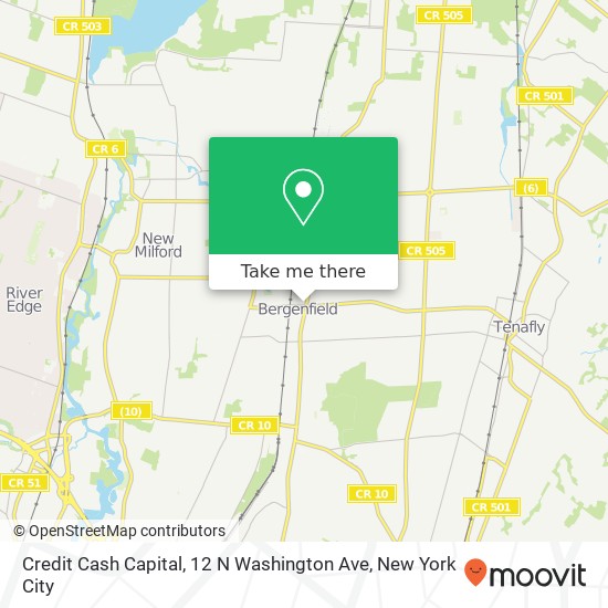 Mapa de Credit Cash Capital, 12 N Washington Ave