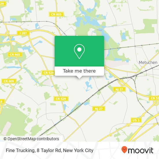 Fine Trucking, 8 Taylor Rd map