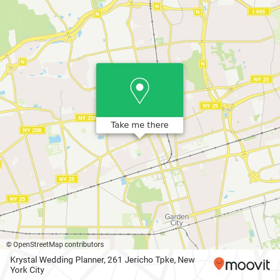 Mapa de Krystal Wedding Planner, 261 Jericho Tpke