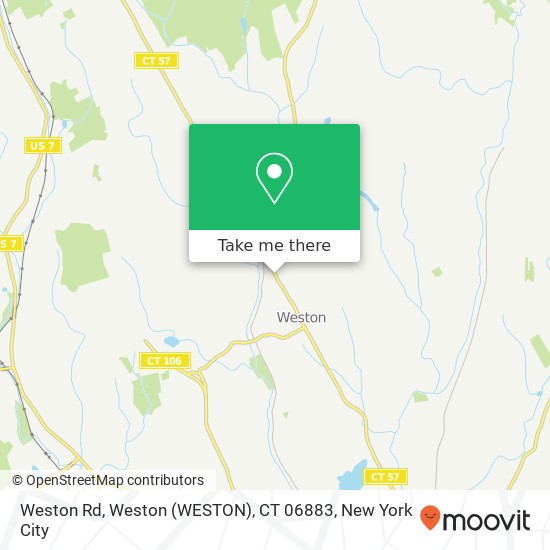 Mapa de Weston Rd, Weston (WESTON), CT 06883