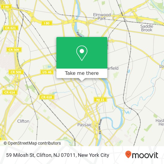 59 Milosh St, Clifton, NJ 07011 map