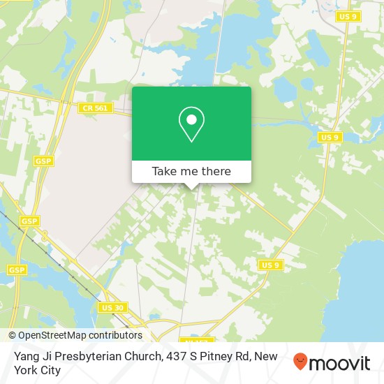 Mapa de Yang Ji Presbyterian Church, 437 S Pitney Rd