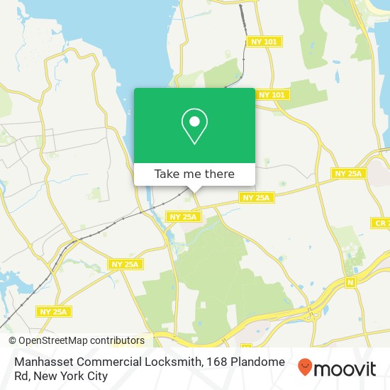 Mapa de Manhasset Commercial Locksmith, 168 Plandome Rd