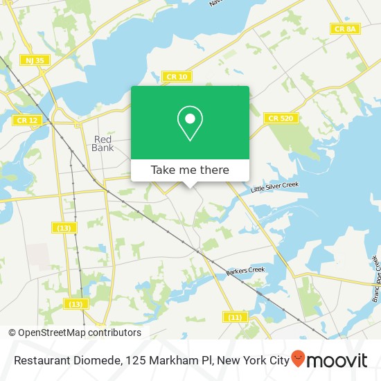 Restaurant Diomede, 125 Markham Pl map