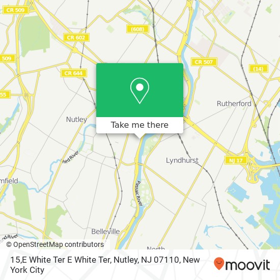 15,E White Ter E White Ter, Nutley, NJ 07110 map