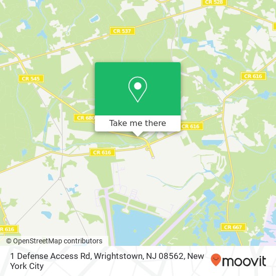 1 Defense Access Rd, Wrightstown, NJ 08562 map