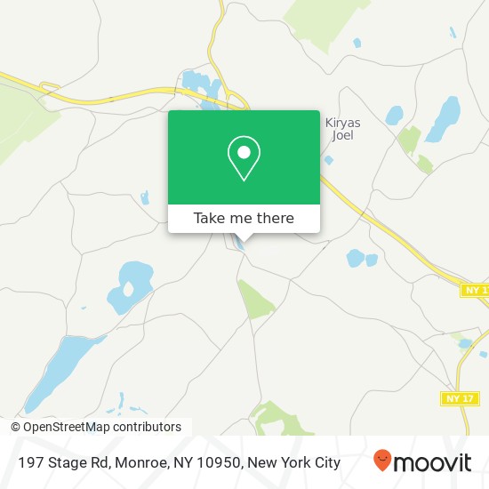 197 Stage Rd, Monroe, NY 10950 map