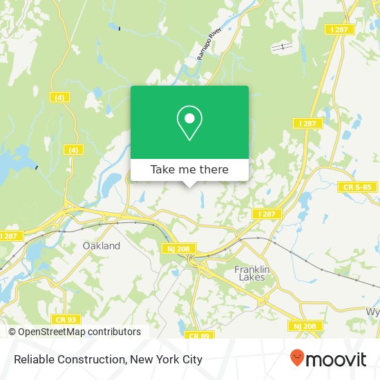 Mapa de Reliable Construction