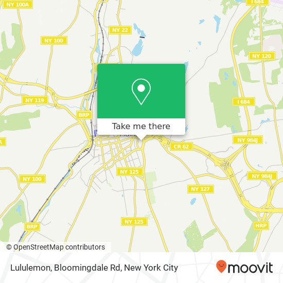 Mapa de Lululemon, Bloomingdale Rd