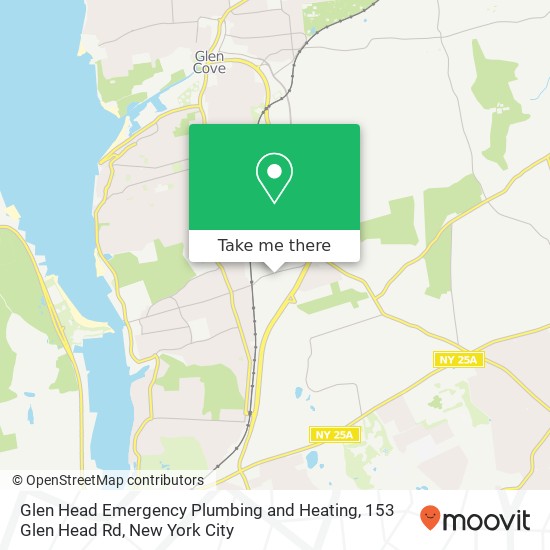 Mapa de Glen Head Emergency Plumbing and Heating, 153 Glen Head Rd