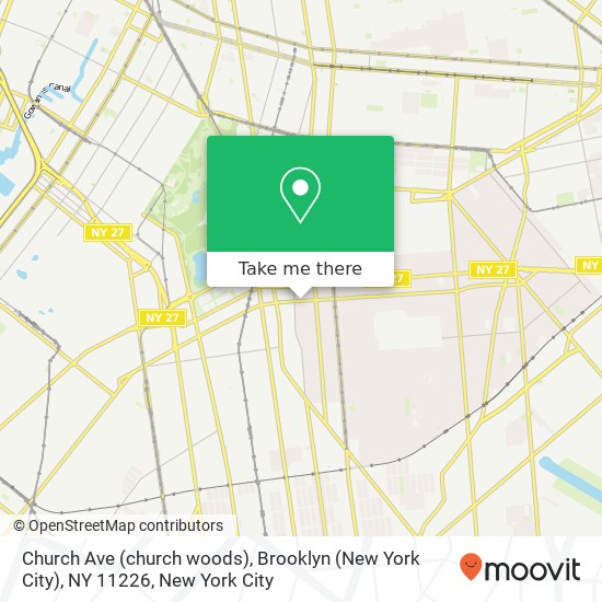 Church Ave (church woods), Brooklyn (New York City), NY 11226 map