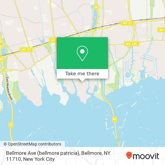 Mapa de Bellmore Ave (bellmore patricia), Bellmore, NY 11710