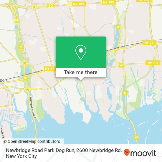 Mapa de Newbridge Road Park Dog Run, 2600 Newbridge Rd