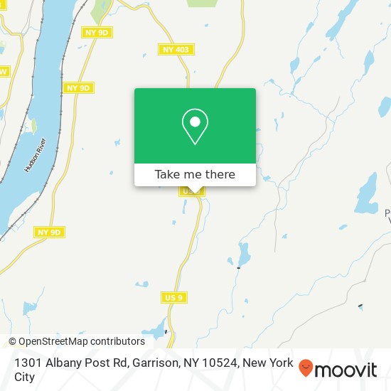 1301 Albany Post Rd, Garrison, NY 10524 map