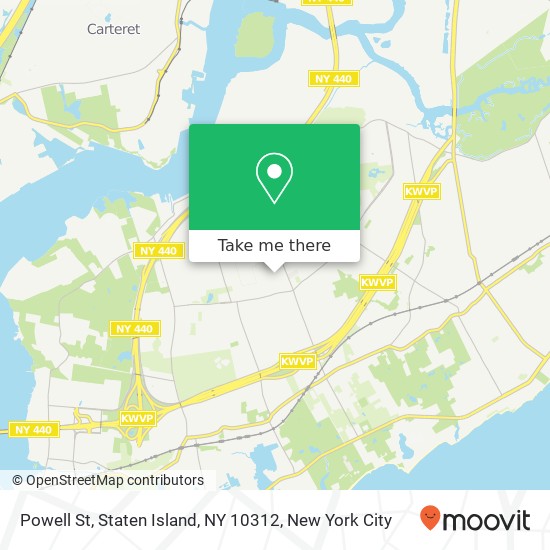 Powell St, Staten Island, NY 10312 map