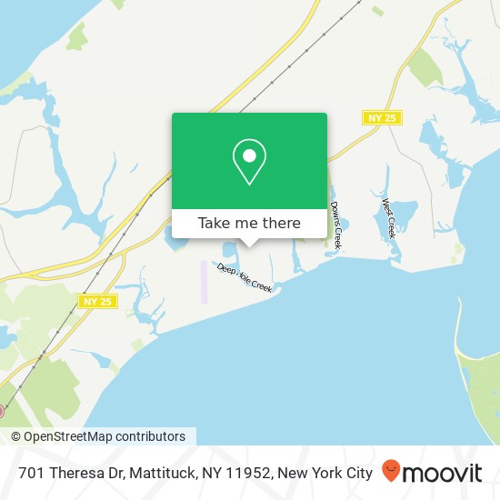 701 Theresa Dr, Mattituck, NY 11952 map